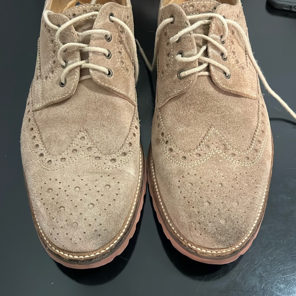 1901 Men’s Tan Suede Oxford shoes- sz 10